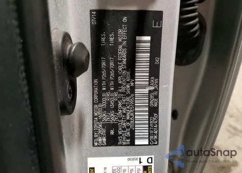 2014 Toyota 4Runner Sr5 из США, поврежденный, VIN JTEBU5JR7E5199576